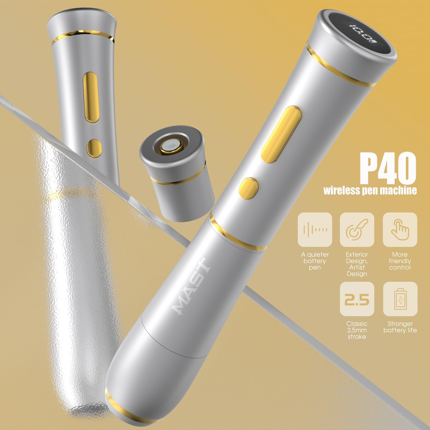Amazon.com: Mast P40 Wireless Tattoo Pen Machine, Rotary Tattoo